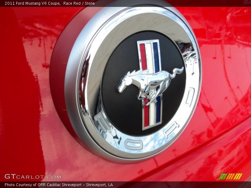 Race Red / Stone 2011 Ford Mustang V6 Coupe