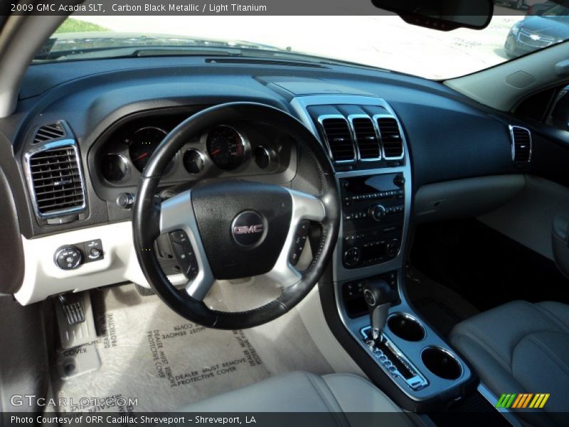 Carbon Black Metallic / Light Titanium 2009 GMC Acadia SLT