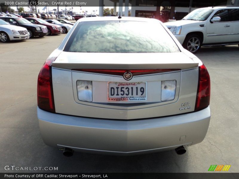 Crystal Red / Ebony 2008 Cadillac CTS Sedan