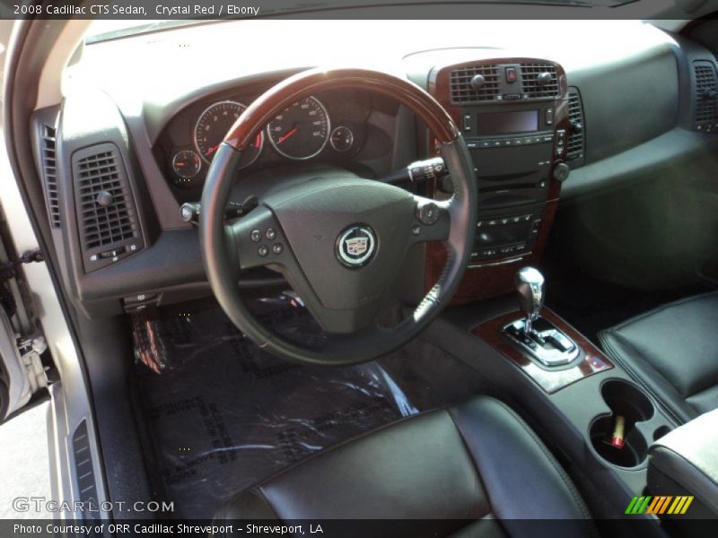 Crystal Red / Ebony 2008 Cadillac CTS Sedan