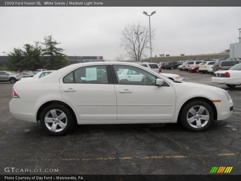 White Suede / Medium Light Stone 2009 Ford Fusion SE