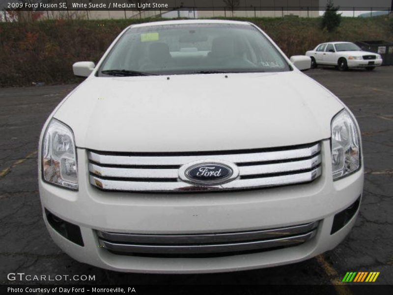 White Suede / Medium Light Stone 2009 Ford Fusion SE