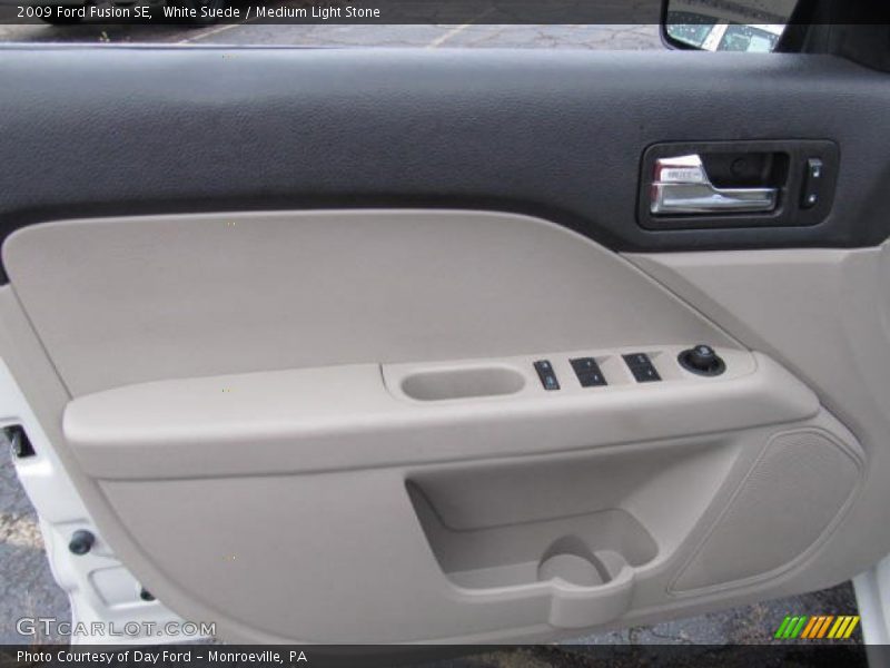 White Suede / Medium Light Stone 2009 Ford Fusion SE