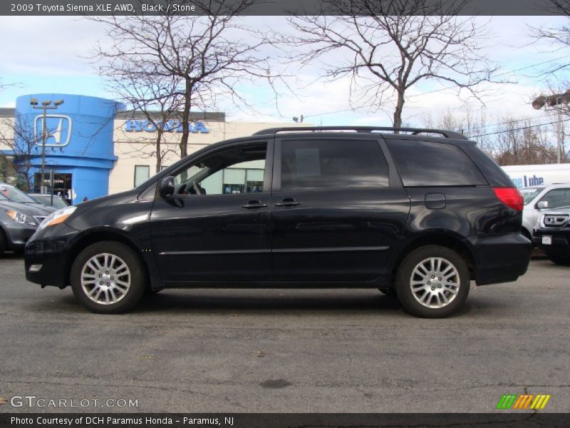 Black / Stone 2009 Toyota Sienna XLE AWD