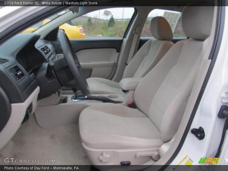 White Suede / Medium Light Stone 2009 Ford Fusion SE