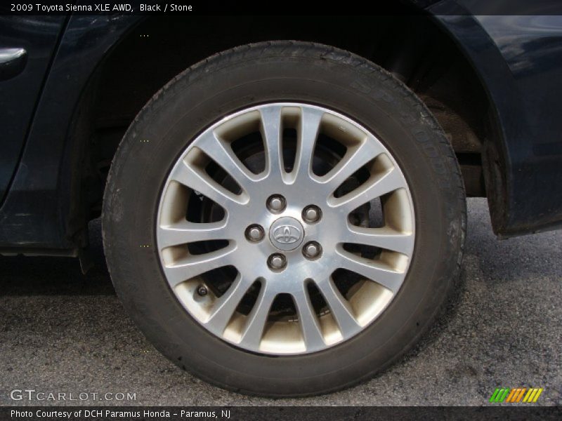 Black / Stone 2009 Toyota Sienna XLE AWD