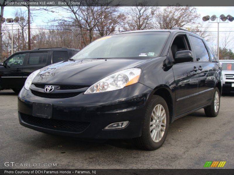 Black / Stone 2009 Toyota Sienna XLE AWD