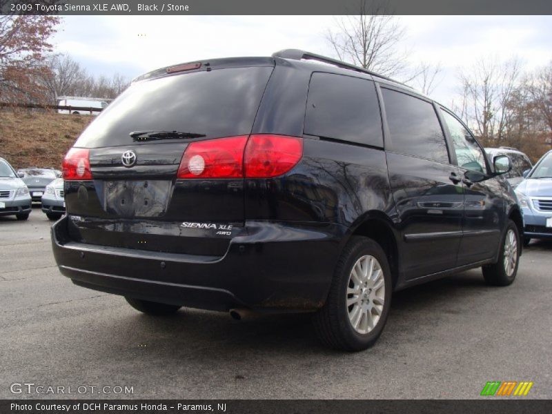 Black / Stone 2009 Toyota Sienna XLE AWD