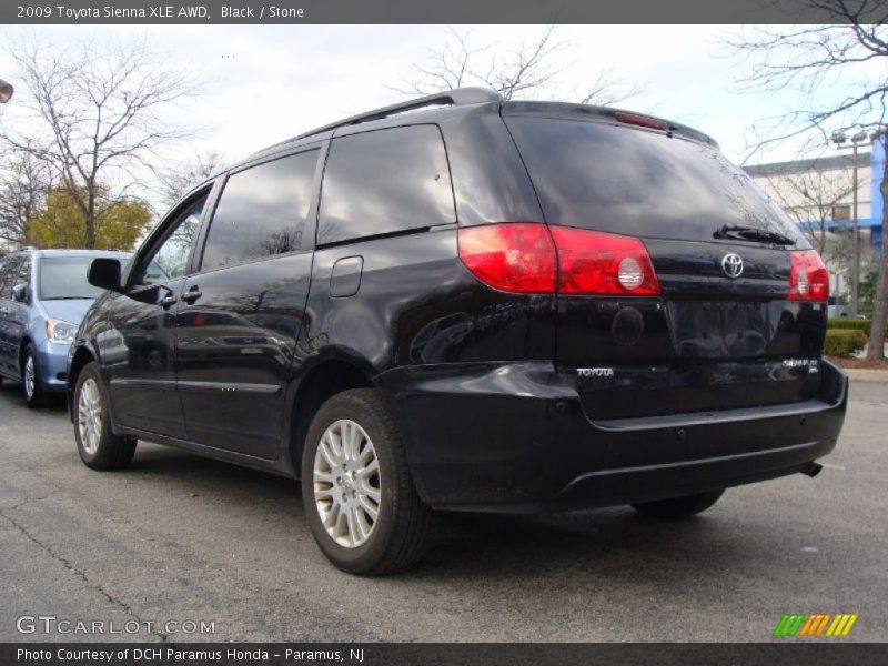 Black / Stone 2009 Toyota Sienna XLE AWD