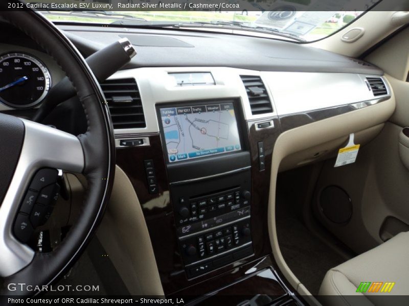 Radiant Silver Metallic / Cashmere/Cocoa 2012 Cadillac Escalade ESV Luxury
