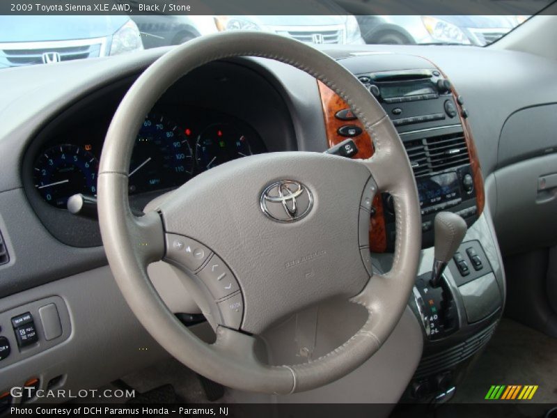 Black / Stone 2009 Toyota Sienna XLE AWD