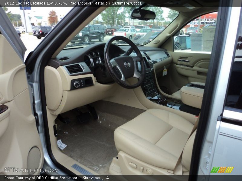 Radiant Silver Metallic / Cashmere/Cocoa 2012 Cadillac Escalade ESV Luxury