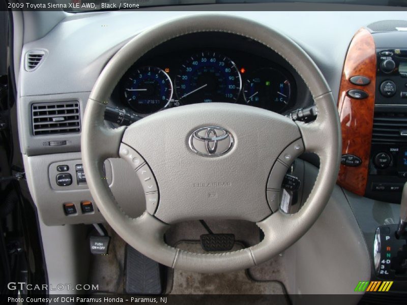 Black / Stone 2009 Toyota Sienna XLE AWD
