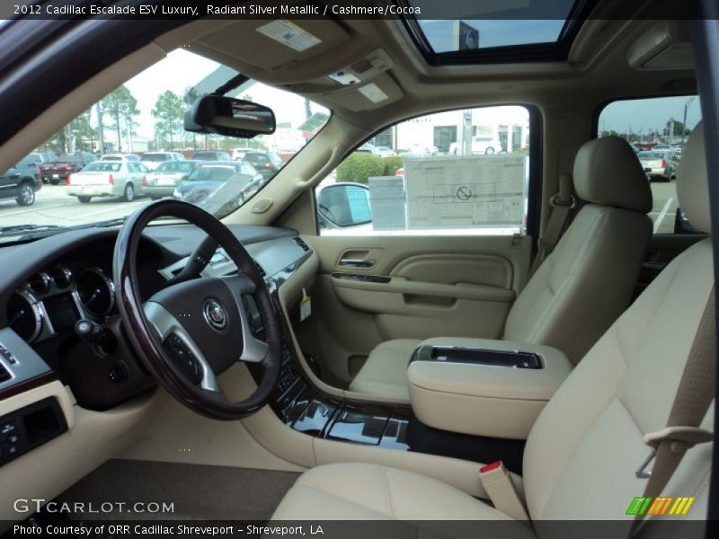 Radiant Silver Metallic / Cashmere/Cocoa 2012 Cadillac Escalade ESV Luxury