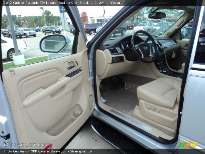 Radiant Silver Metallic / Cashmere/Cocoa 2012 Cadillac Escalade ESV Luxury