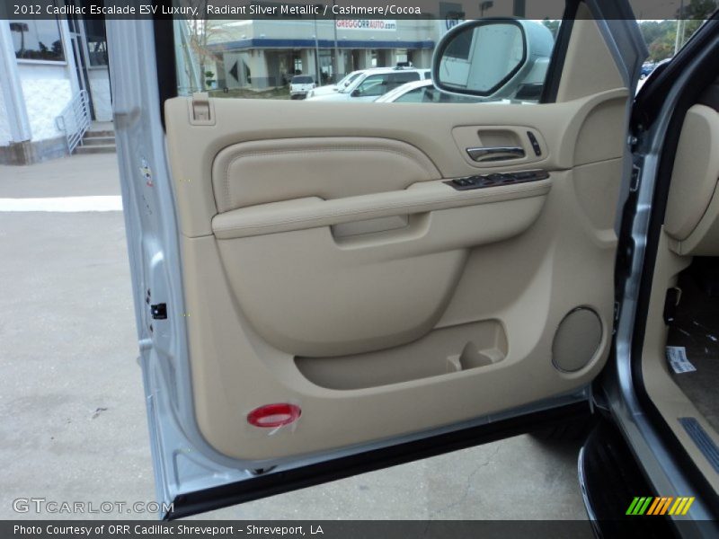 Radiant Silver Metallic / Cashmere/Cocoa 2012 Cadillac Escalade ESV Luxury