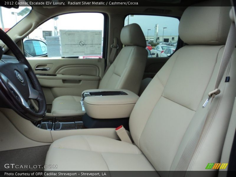 Radiant Silver Metallic / Cashmere/Cocoa 2012 Cadillac Escalade ESV Luxury