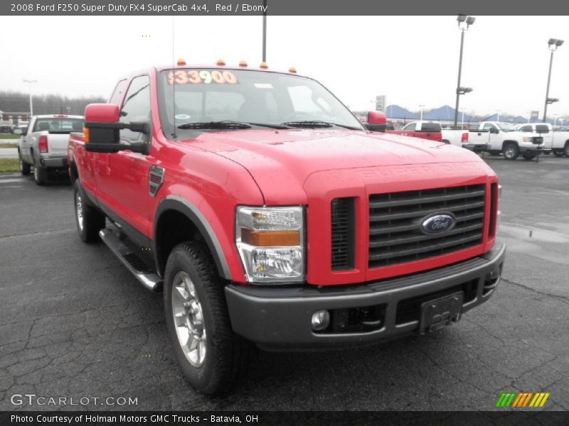 Red / Ebony 2008 Ford F250 Super Duty FX4 SuperCab 4x4