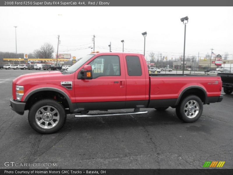 Red / Ebony 2008 Ford F250 Super Duty FX4 SuperCab 4x4