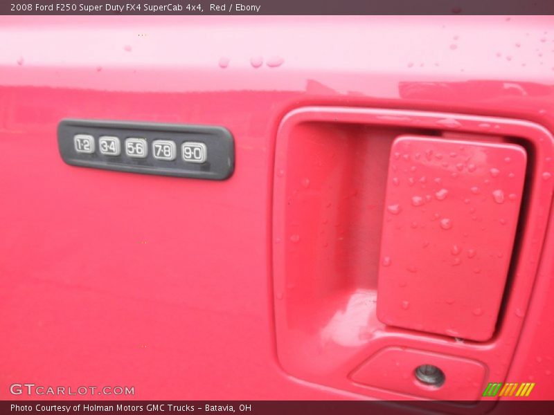 Red / Ebony 2008 Ford F250 Super Duty FX4 SuperCab 4x4