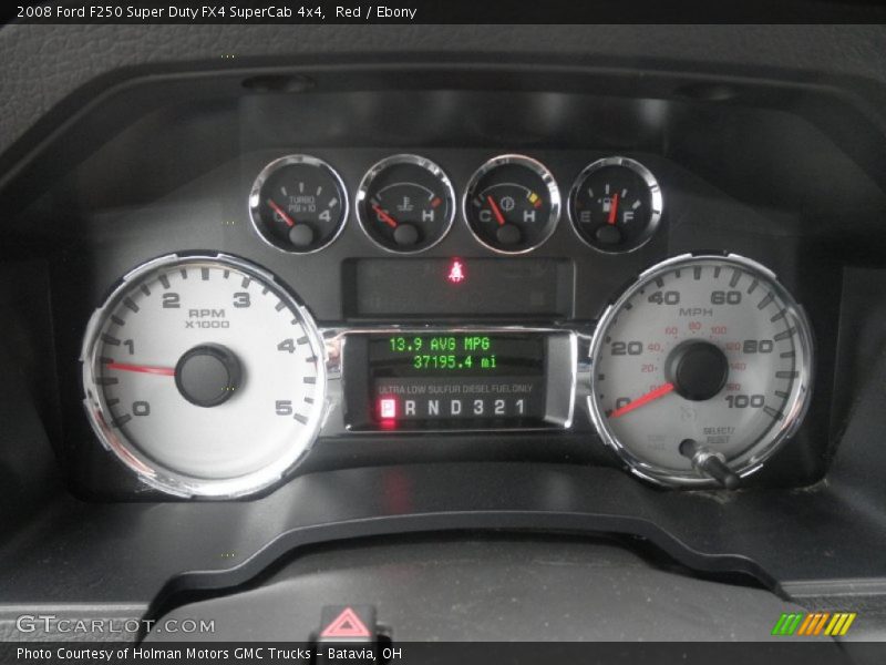 Red / Ebony 2008 Ford F250 Super Duty FX4 SuperCab 4x4