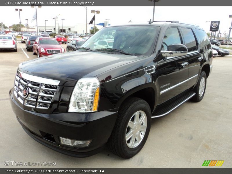 Black Raven / Ebony/Ebony 2012 Cadillac Escalade
