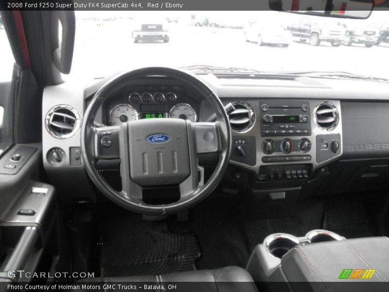 Red / Ebony 2008 Ford F250 Super Duty FX4 SuperCab 4x4