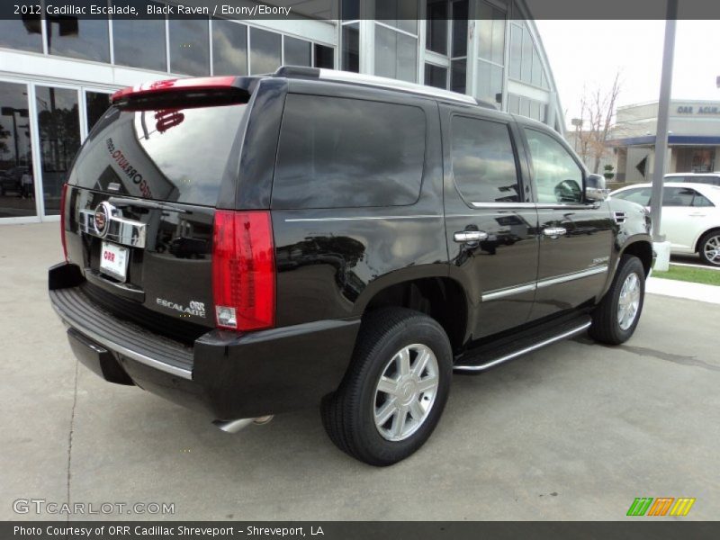 Black Raven / Ebony/Ebony 2012 Cadillac Escalade