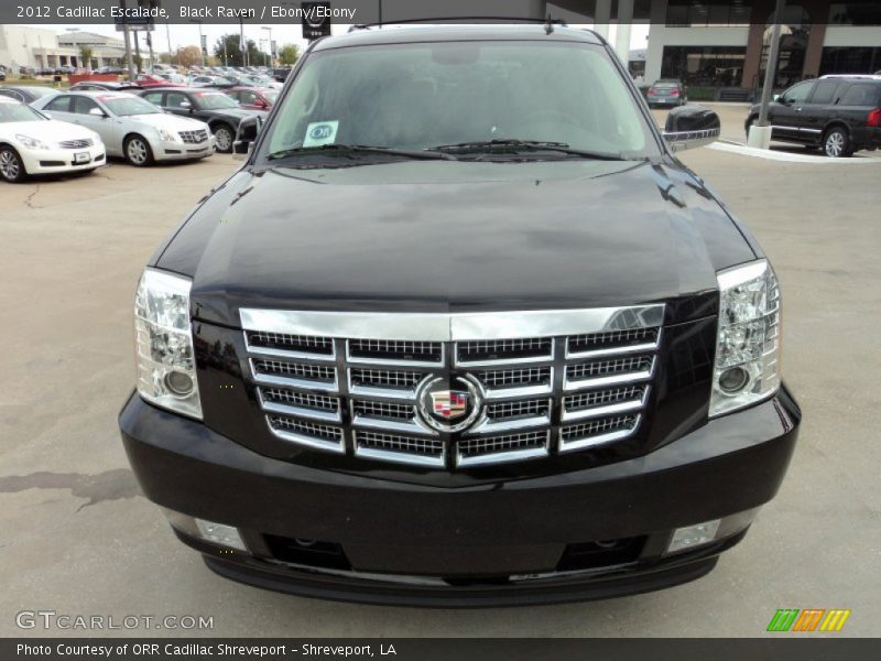 Black Raven / Ebony/Ebony 2012 Cadillac Escalade