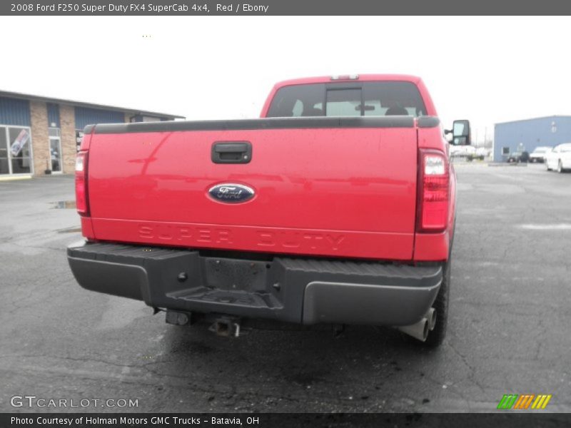 Red / Ebony 2008 Ford F250 Super Duty FX4 SuperCab 4x4