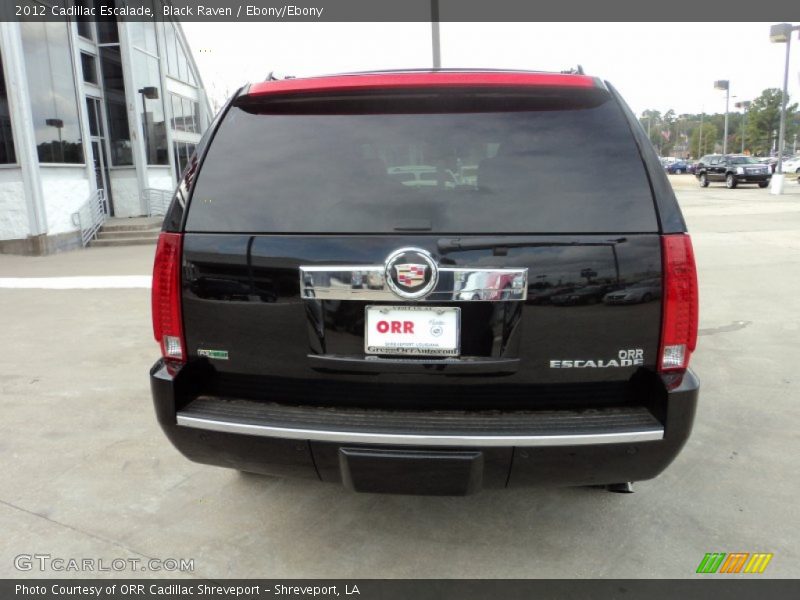 Black Raven / Ebony/Ebony 2012 Cadillac Escalade