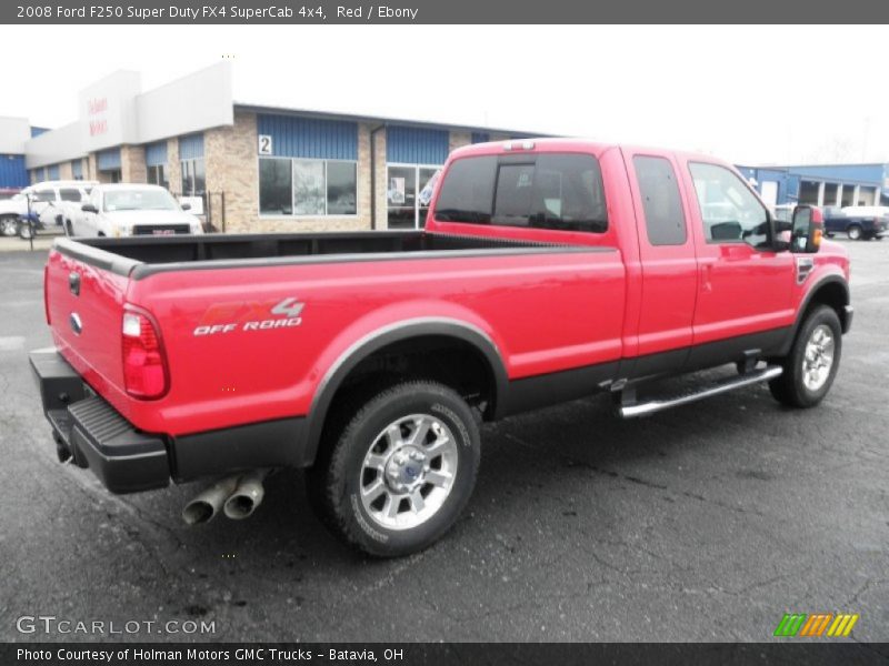 Red / Ebony 2008 Ford F250 Super Duty FX4 SuperCab 4x4