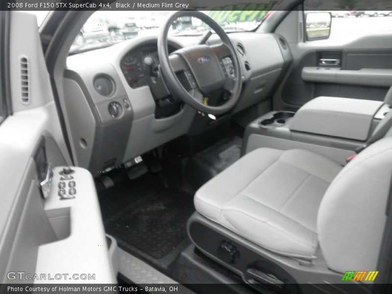 Black / Medium Flint Grey 2008 Ford F150 STX SuperCab 4x4