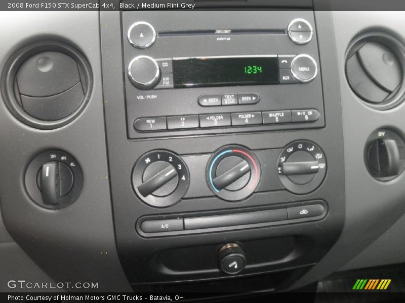 Black / Medium Flint Grey 2008 Ford F150 STX SuperCab 4x4