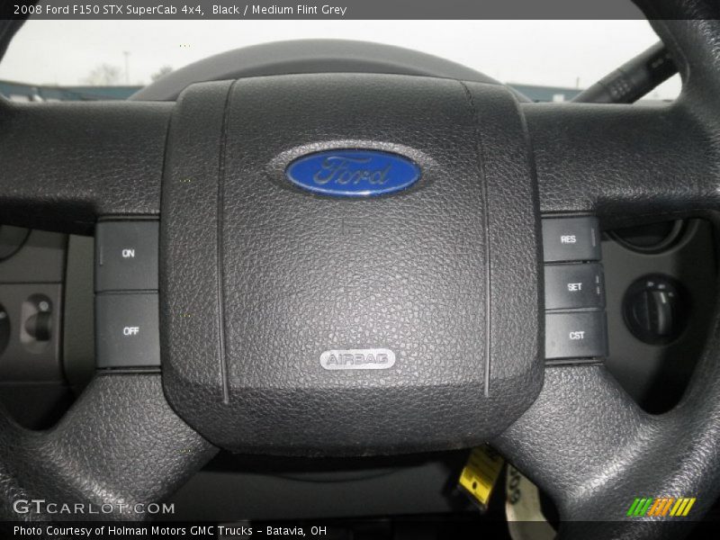 Black / Medium Flint Grey 2008 Ford F150 STX SuperCab 4x4