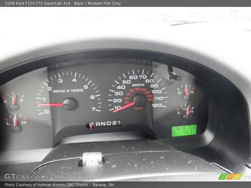 Black / Medium Flint Grey 2008 Ford F150 STX SuperCab 4x4