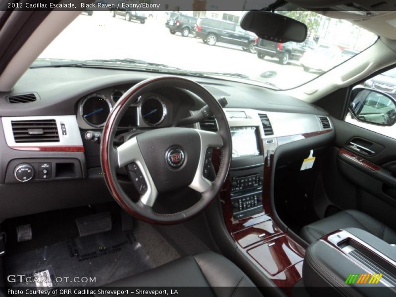 Black Raven / Ebony/Ebony 2012 Cadillac Escalade