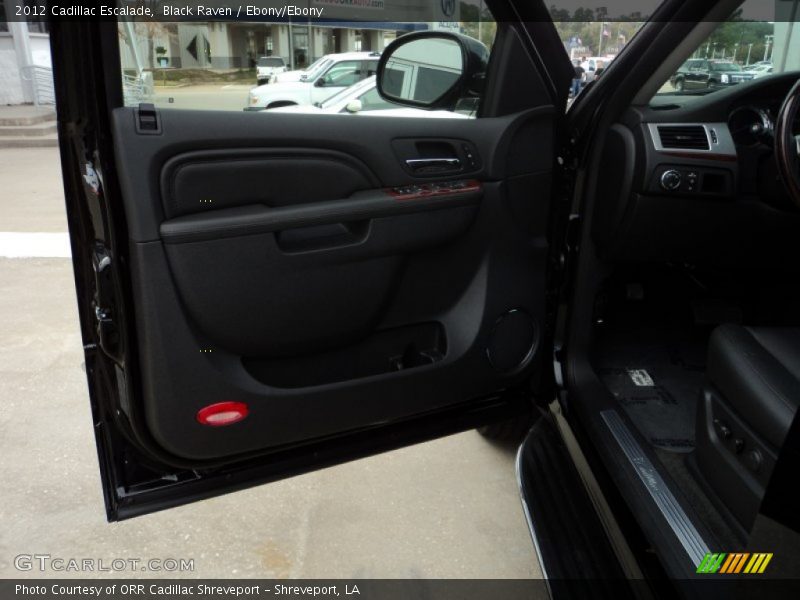 Black Raven / Ebony/Ebony 2012 Cadillac Escalade
