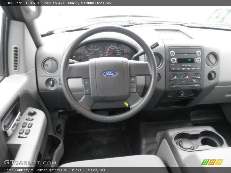 Black / Medium Flint Grey 2008 Ford F150 STX SuperCab 4x4
