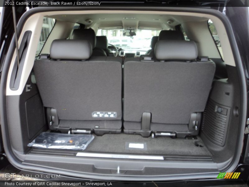 Black Raven / Ebony/Ebony 2012 Cadillac Escalade