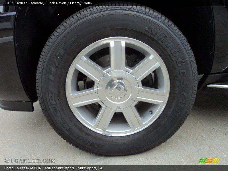 Black Raven / Ebony/Ebony 2012 Cadillac Escalade