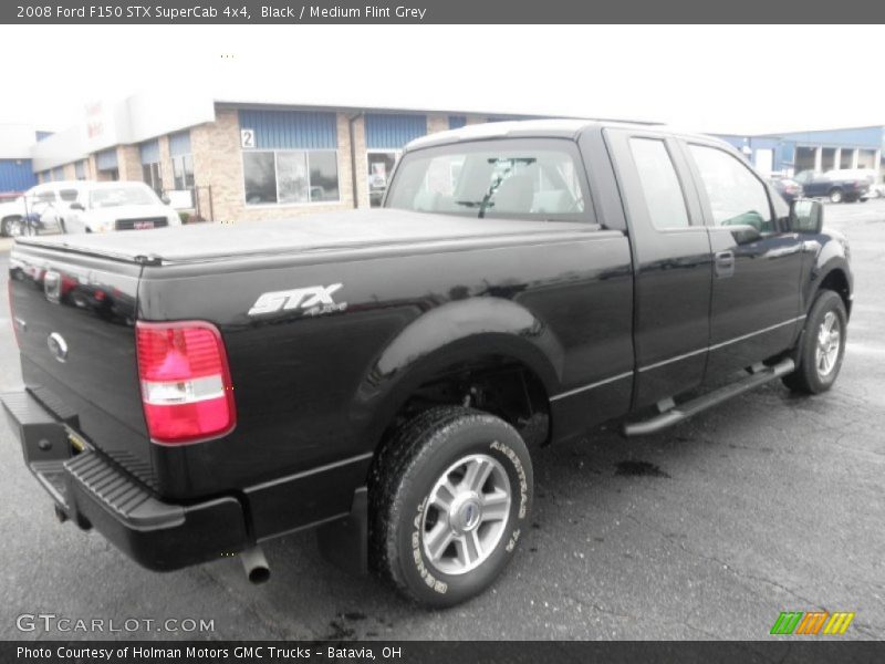 Black / Medium Flint Grey 2008 Ford F150 STX SuperCab 4x4