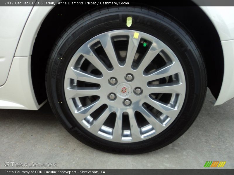 White Diamond Tricoat / Cashmere/Cocoa 2012 Cadillac CTS 3.6 Sedan