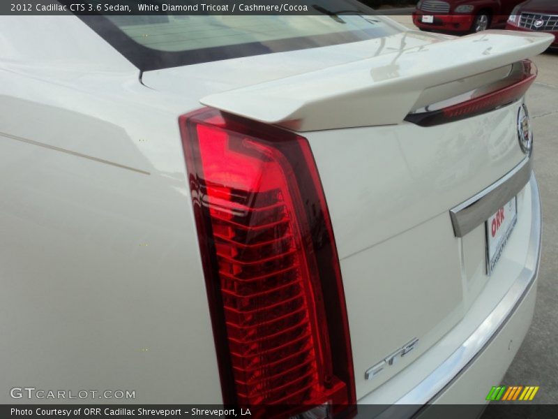 White Diamond Tricoat / Cashmere/Cocoa 2012 Cadillac CTS 3.6 Sedan