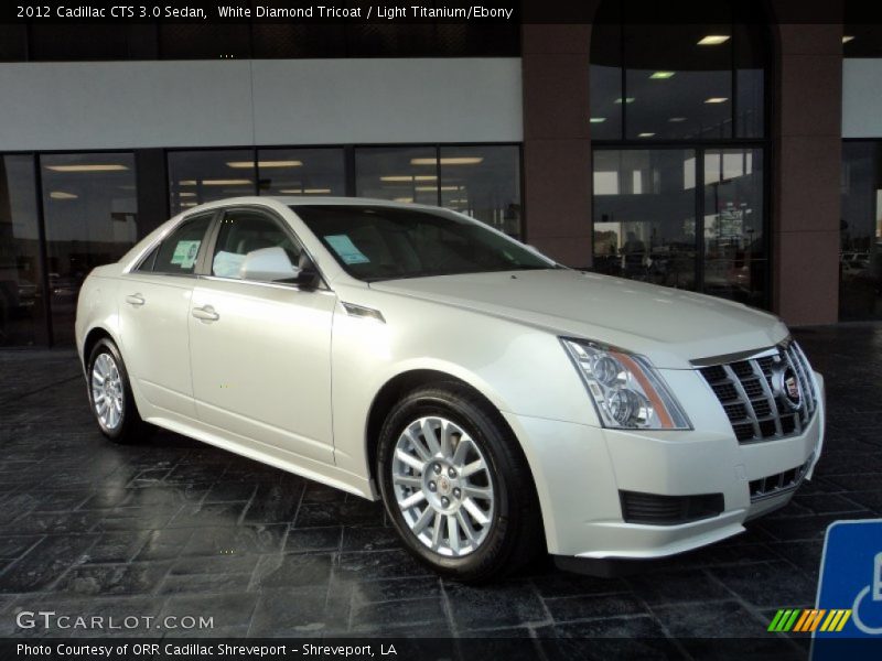 White Diamond Tricoat / Light Titanium/Ebony 2012 Cadillac CTS 3.0 Sedan