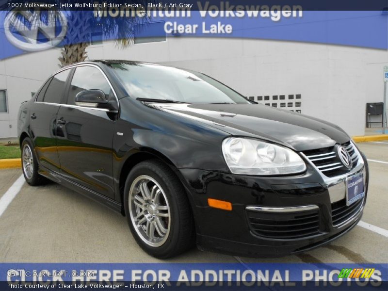 Black / Art Gray 2007 Volkswagen Jetta Wolfsburg Edition Sedan
