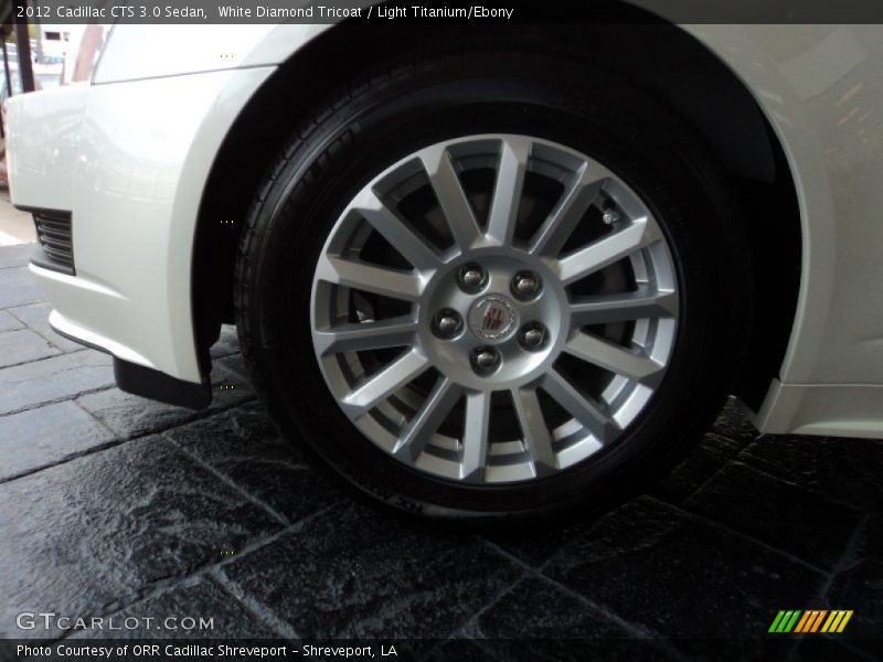 White Diamond Tricoat / Light Titanium/Ebony 2012 Cadillac CTS 3.0 Sedan