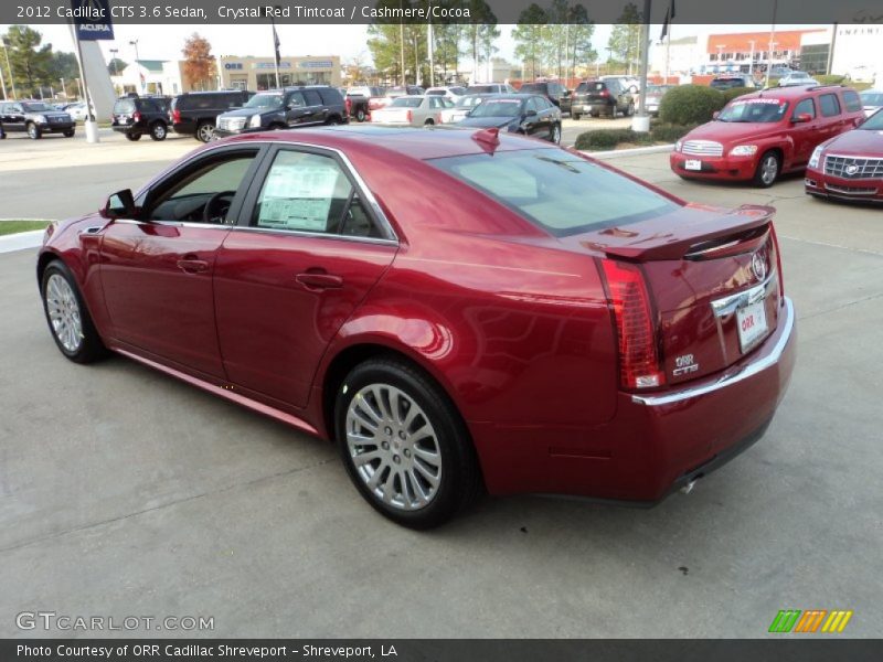 Crystal Red Tintcoat / Cashmere/Cocoa 2012 Cadillac CTS 3.6 Sedan