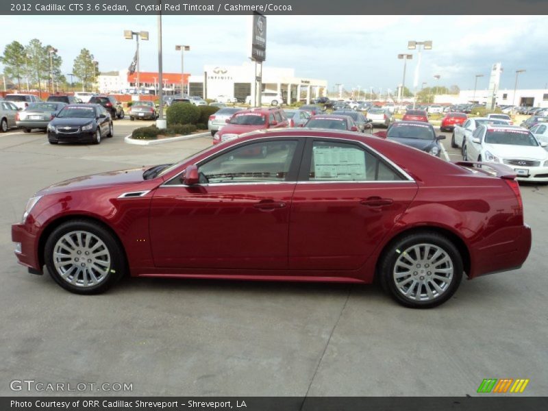 Crystal Red Tintcoat / Cashmere/Cocoa 2012 Cadillac CTS 3.6 Sedan