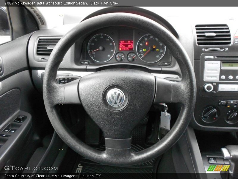 Black / Art Gray 2007 Volkswagen Jetta Wolfsburg Edition Sedan